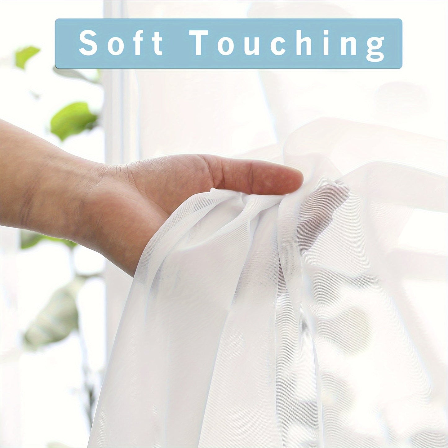 One Panel of Sheer Curtain in Classic Rod Pocket Style - Made from 100% Polyester Trilon Fabric, Lightweight Yarn-Dyed for a Decorative Look. Machine Washable and Perfect for Living Rooms and Restaurants with an Uncorded Clear Romance Theme.