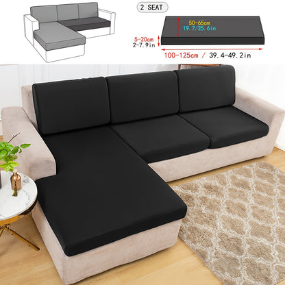 Durable sofa cover in solid color, suitable for pets, dustproof, and machine washable for living room, bedroom, and dining area.