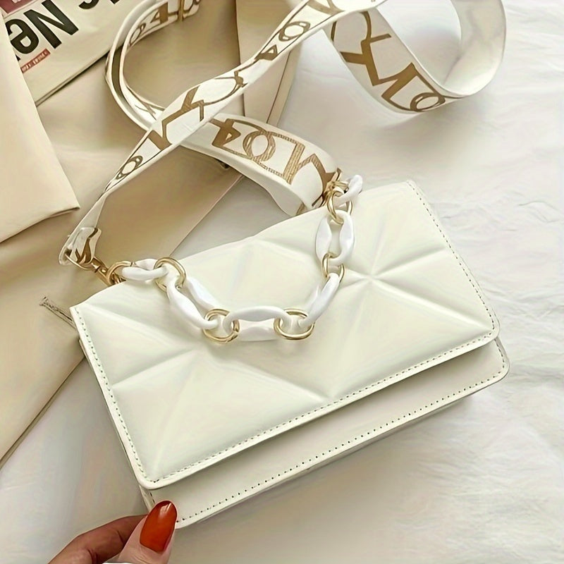 Fashionable mini embossed crossbody bag for women, ideal for casual use.