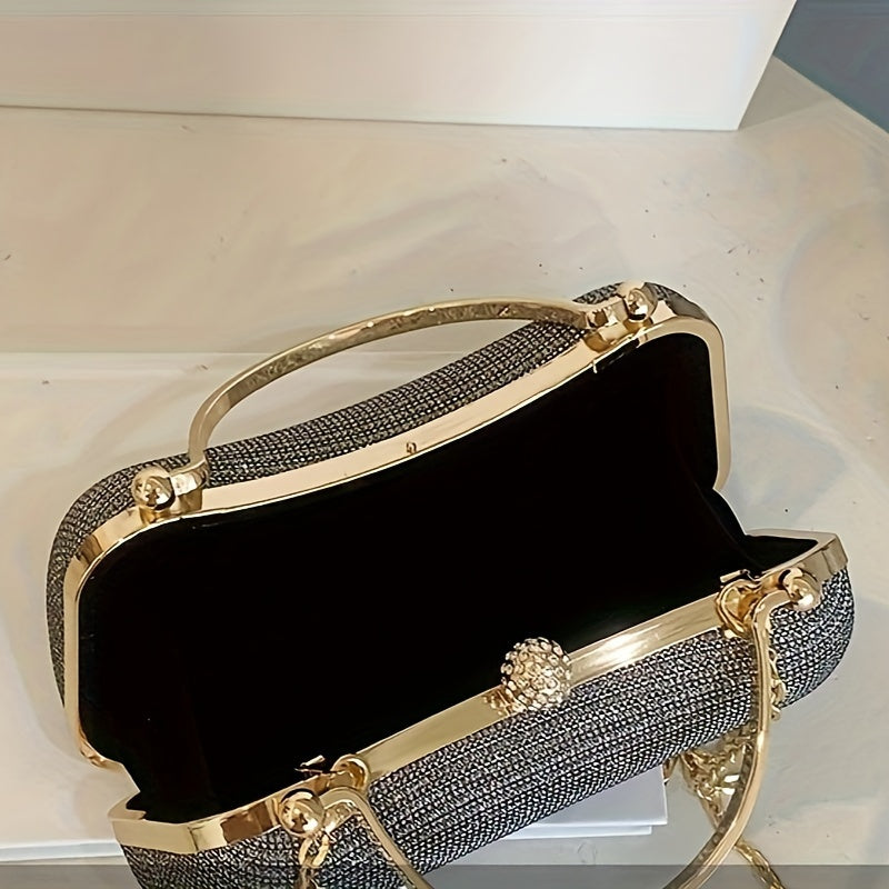 Rhinestone crossbody bag, perfect for parties and dinners.