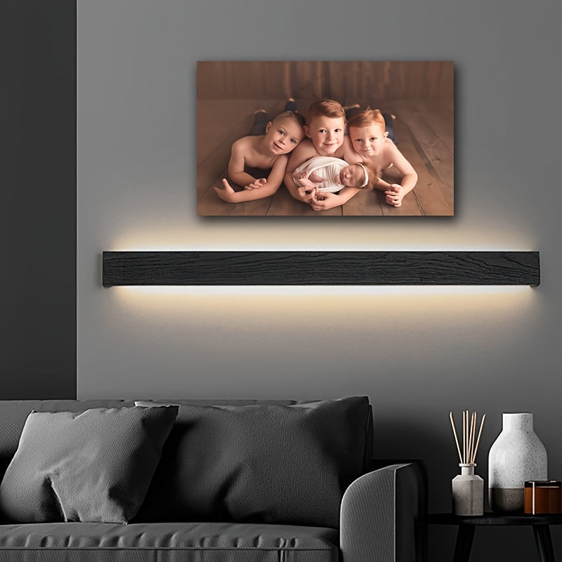 Create a unique custom framed canvas print of your family photo, personalized to suit your style. This UV-printed poster is perfect for adding a personal touch to any living room, bedroom, or office decor.