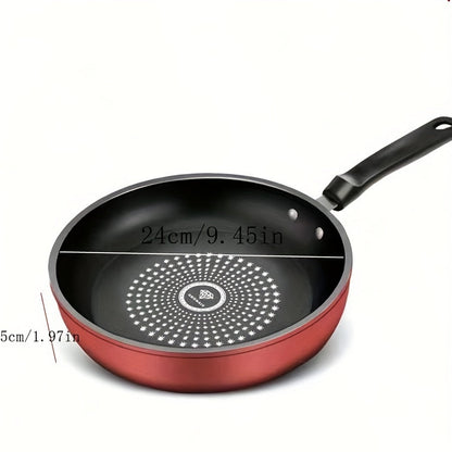 1-piece Non-Stick Cast Iron Skillet - Safe for Dishwasher, Thick for Pancakes & More, Works on Induction & Gas Stoves