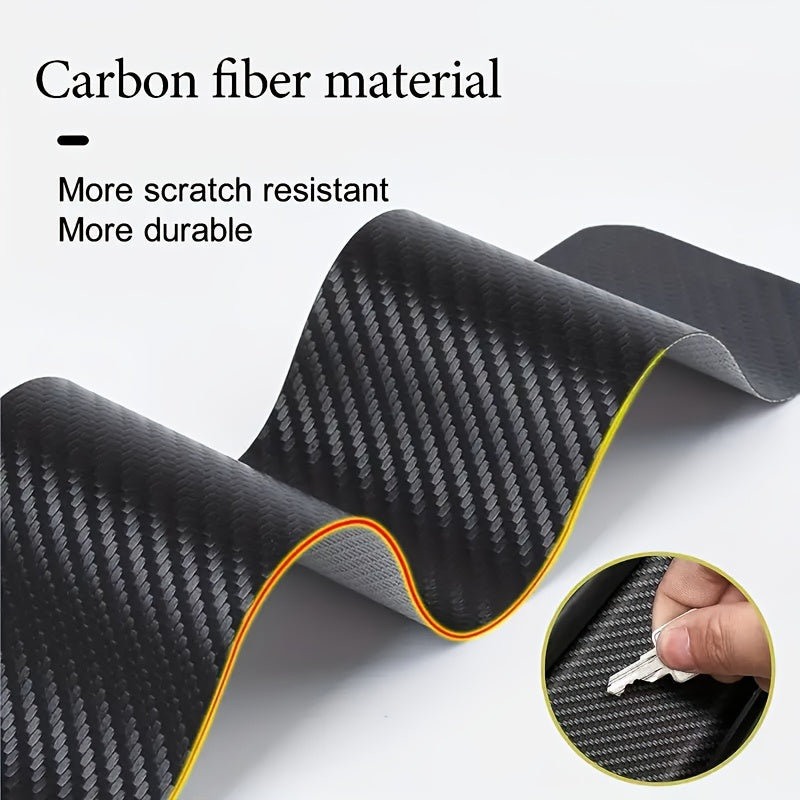 9pcs Carbon Fiber Car Door Sill Guards for All Vehicle Models