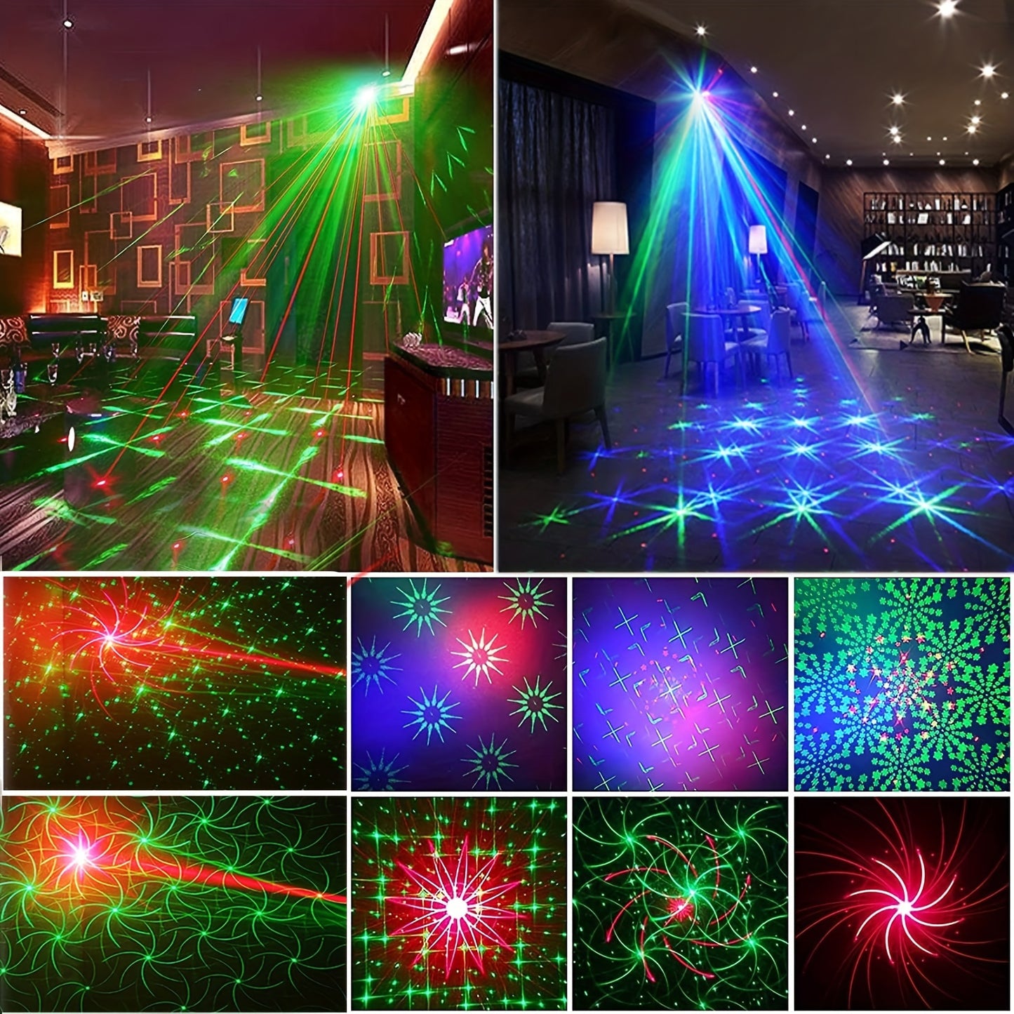 USB-powered Mslitely Disco Party Light with Stand features 28 sound-activated patterns, ideal for birthdays, holidays, and family gatherings.