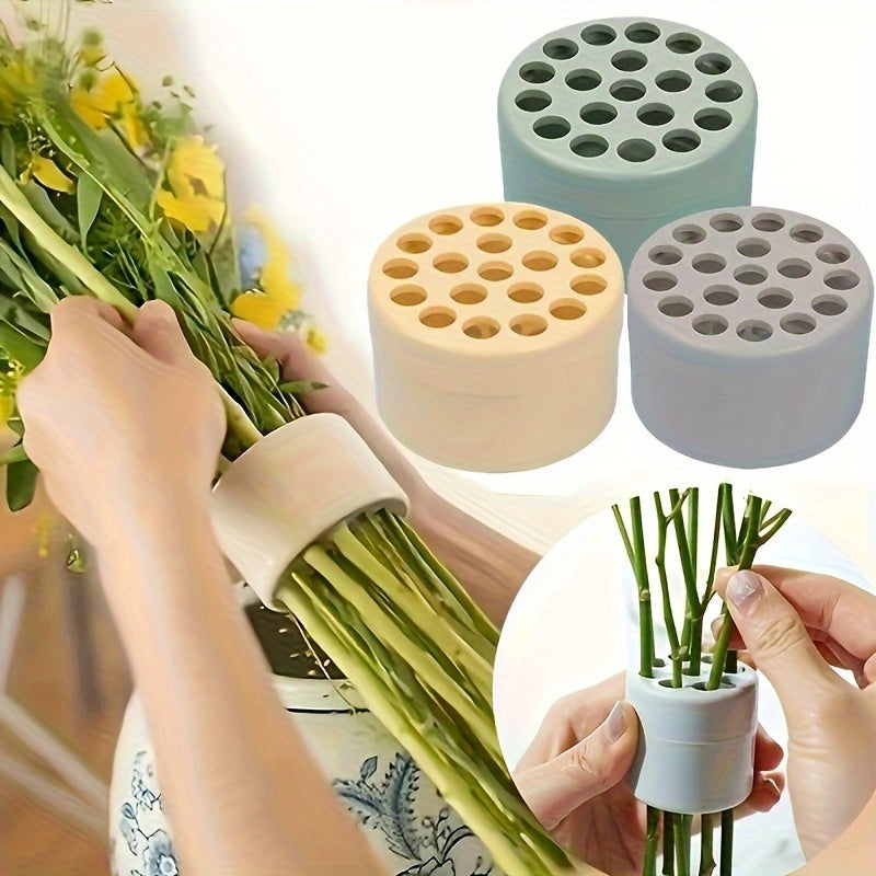 Large vase flower arranger - reusable spiral bouquet holder & stem fixer, lightweight plastic tool for indoor/outdoor use