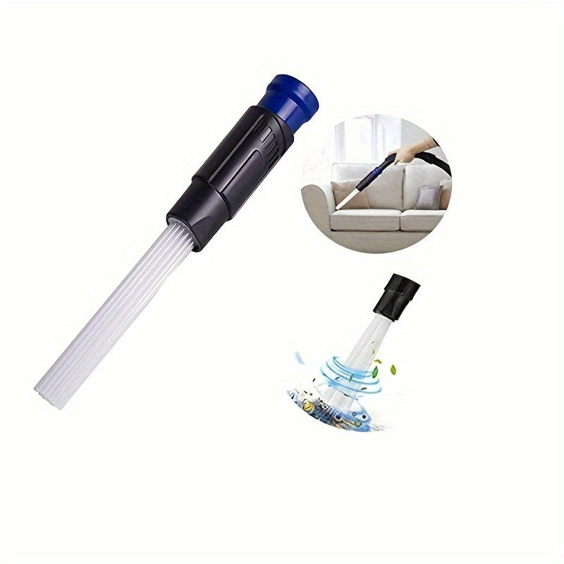 Dust Cleaner Attachment Kit for Home and Car - Includes Small Suction Brush Tubes for Easy Cleaning - Flexible and User-Friendly Design with Various Attachments