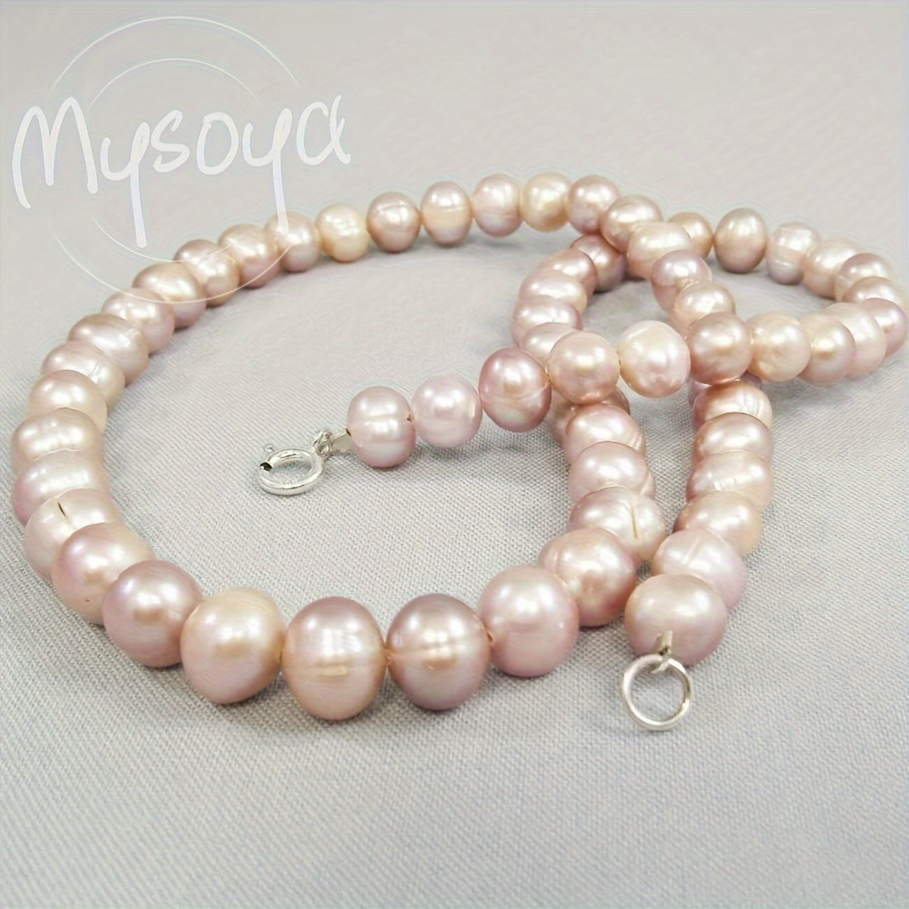 Handcrafted with care, the MYSOYA 100% Handmade Natural Pearl Pink Freshwater Pearl Necklace Set is perfect for all occasions. Includes a gift box for easy gifting. Ideal for daily wear, parties, birthdays, anniversaries, Valentine's Day, Christmas, and