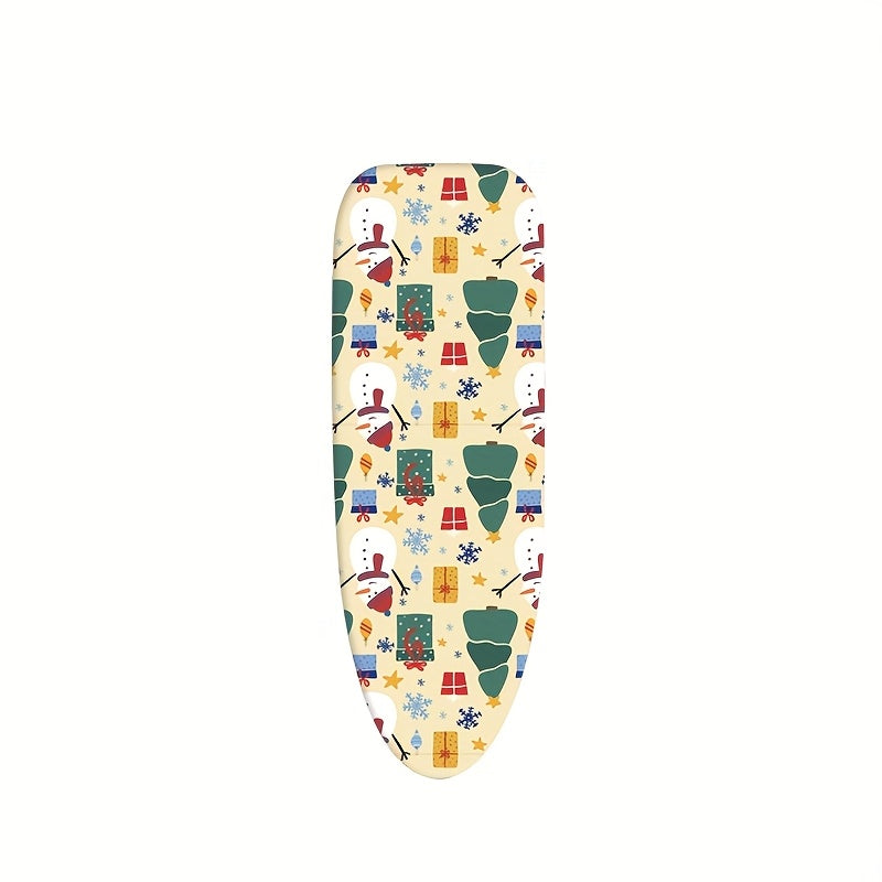 Festive Ironing Board Cover with Christmas Tree, Santa, and Snowman Designs, Resistant to High Temperatures and Dust - Perfect for Keeping Your Home Protected while Ironing