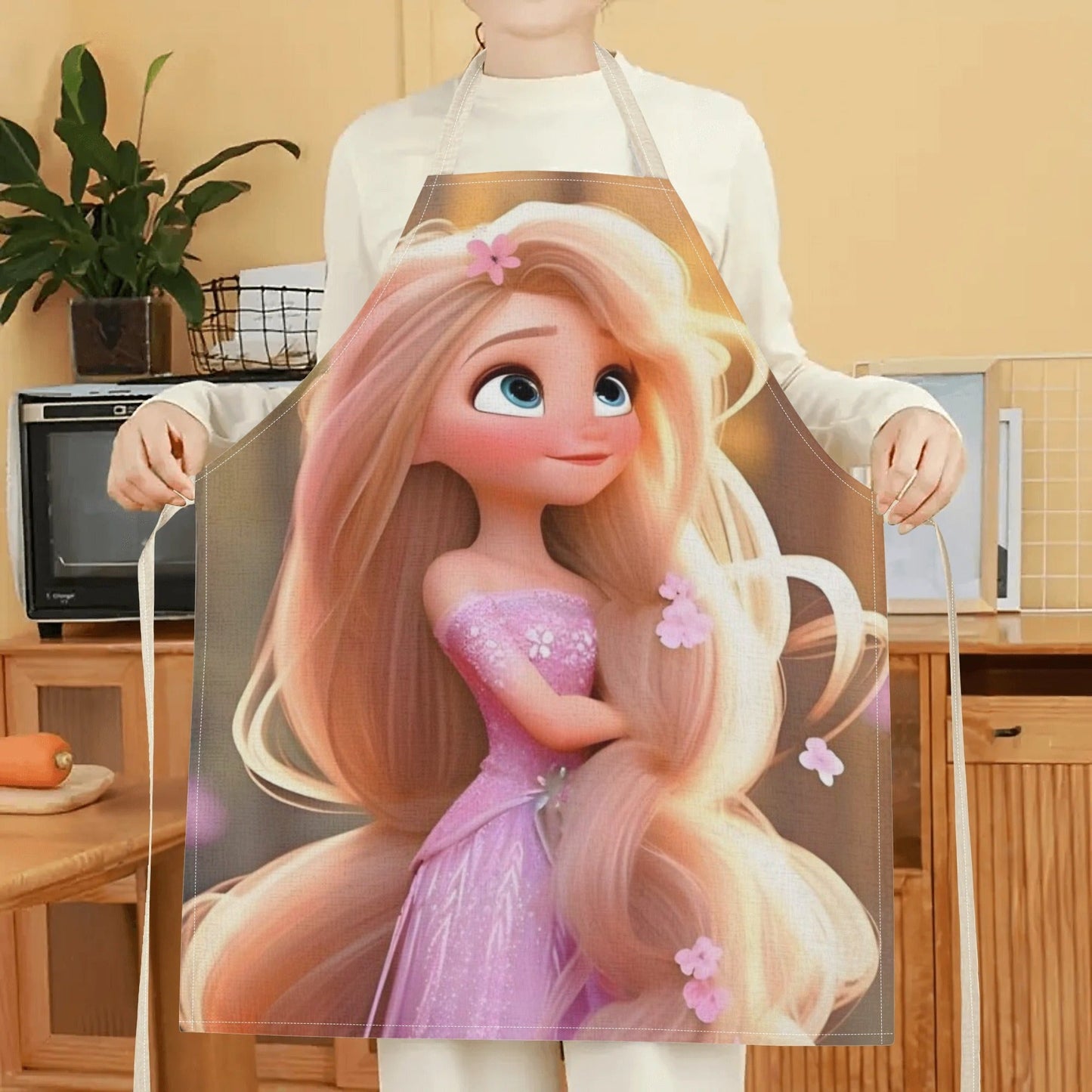 Disney has licensed a stylish waterproof apron with a cute cartoon design of Princess Elsa. It is both beautiful and fashionable, while also simple, making it suitable for hotels, supermarkets, restaurants, fruit shops, milk tea stalls, and general home