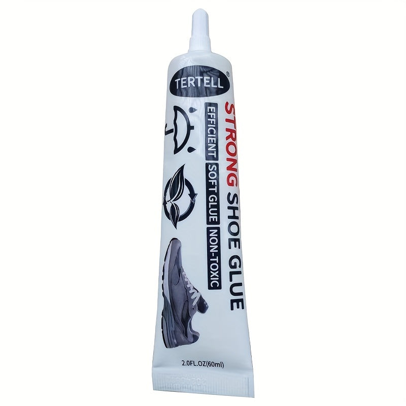 2.03oz Non-toxic Transparent Shoe Glue: Waterproof and Heat Resistant for Home and Outdoor Repairs.