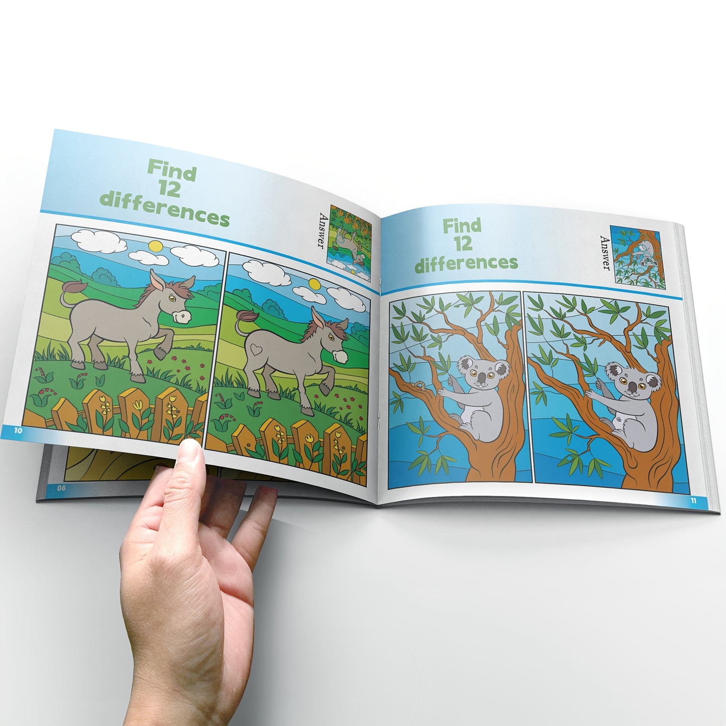 Spot The Differences" book enhances concentration and attention to detail, with abundant content and is a top-selling educational resource for early childhood education.