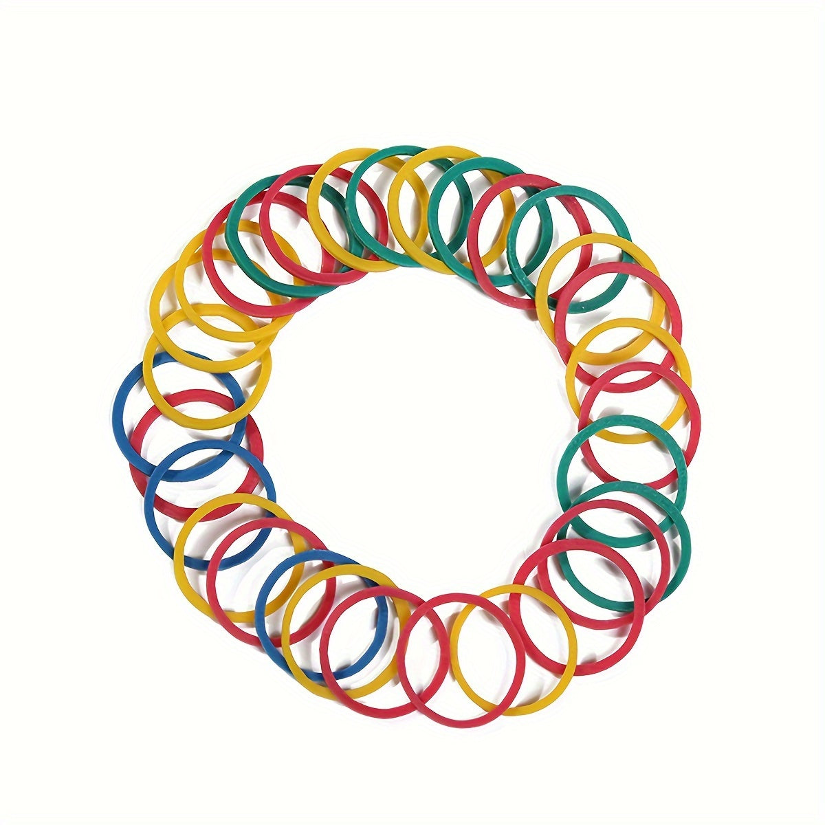 500-2000 natural rubber mini elastic bands, multicolor, 16mm diameter, for office and school use, braiding