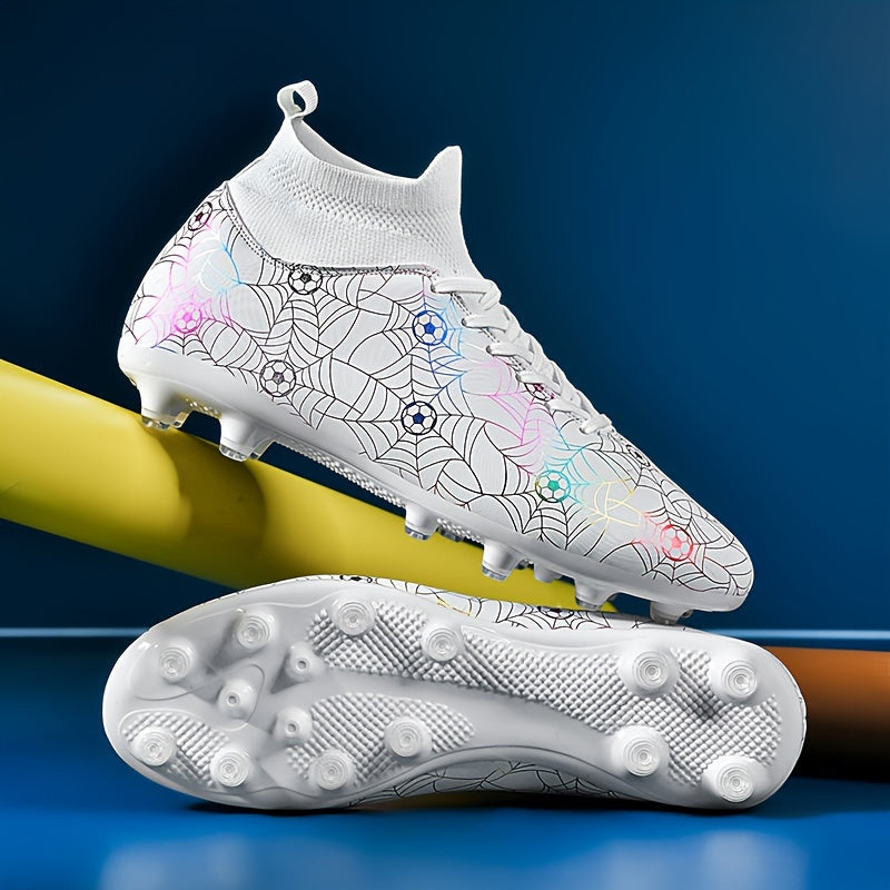 High-performance soccer cleats for all seasons, offering lightweight, non-slip, and shock-absorbing features.