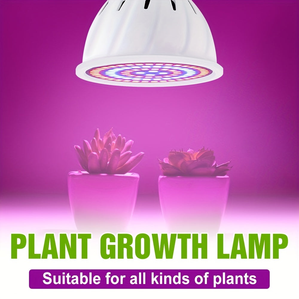 E27 LED Grow Light Bulb for Indoor Plants, Full Spectrum Hydroponic Lamp with 48/60 SMD2835 LEDs, Suitable for Greenhouse Tent Gardening.