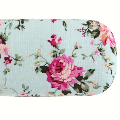 Two stylish floral glasses cases for women, designed to be durable, lightweight, and protect your eyewear in a chic way. Suitable for reading glasses, fashion glasses, and more.