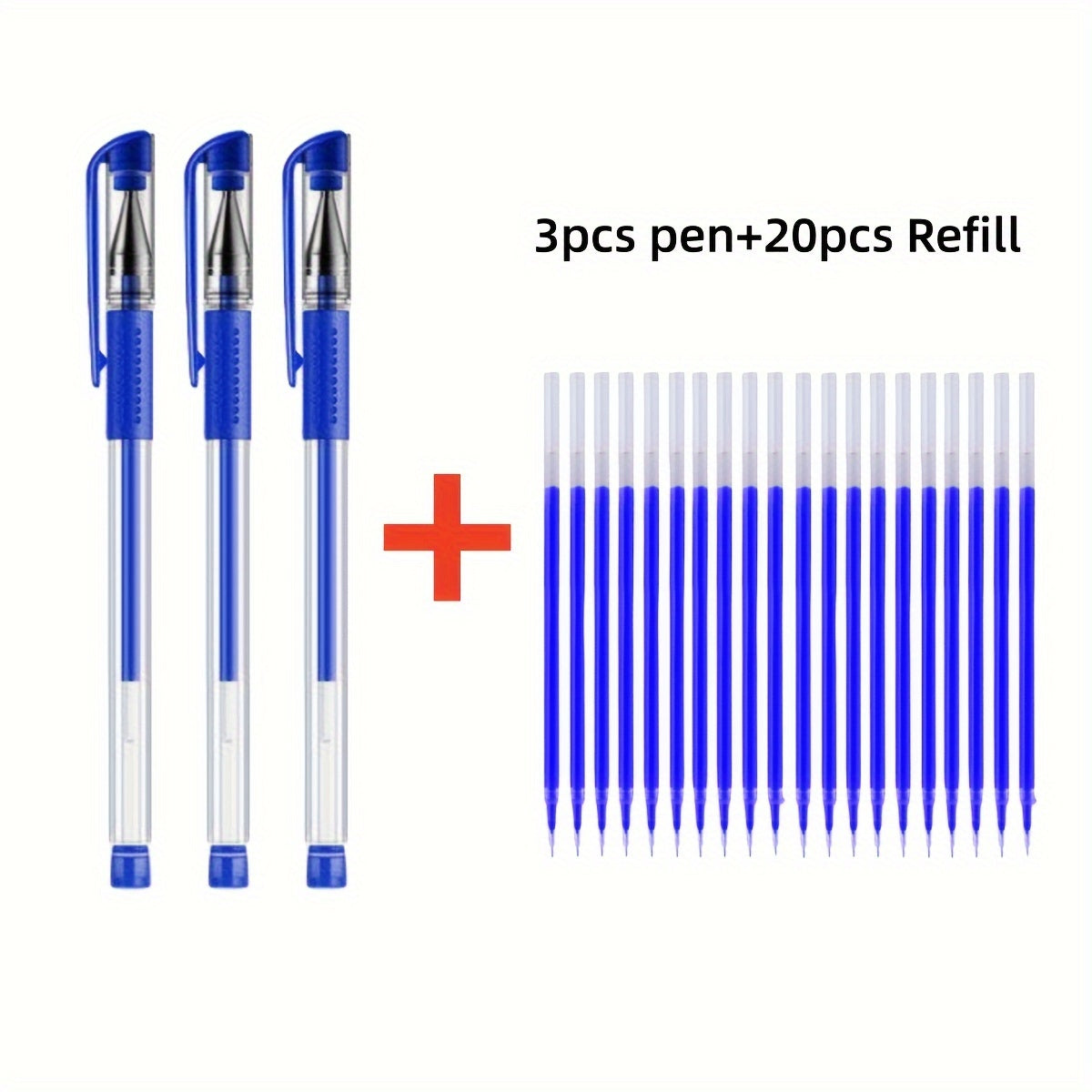 23pcs Black Gel Pen with 0.5mm Needle Tube Head for Business, College, High School, and Office Use