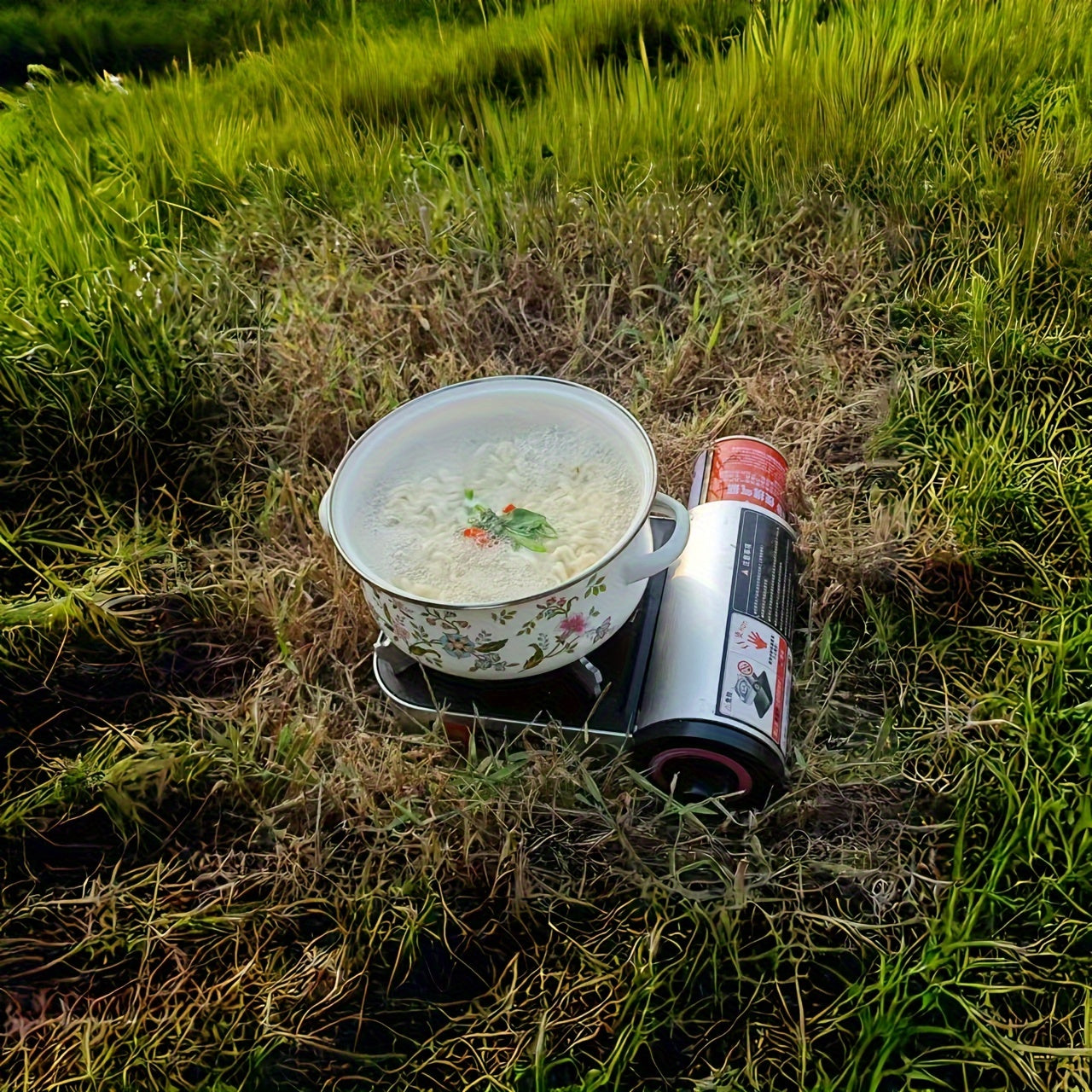 Set of 3 Senny Enamel Saucepans with Floral Design – Perfect for Gas Stovetops, No Electricity Needed!  These versatile pots can be used as soup pots, cooking pots, salad mixing bowls, and grease containers. Ideal for use at home, outdoors, or in