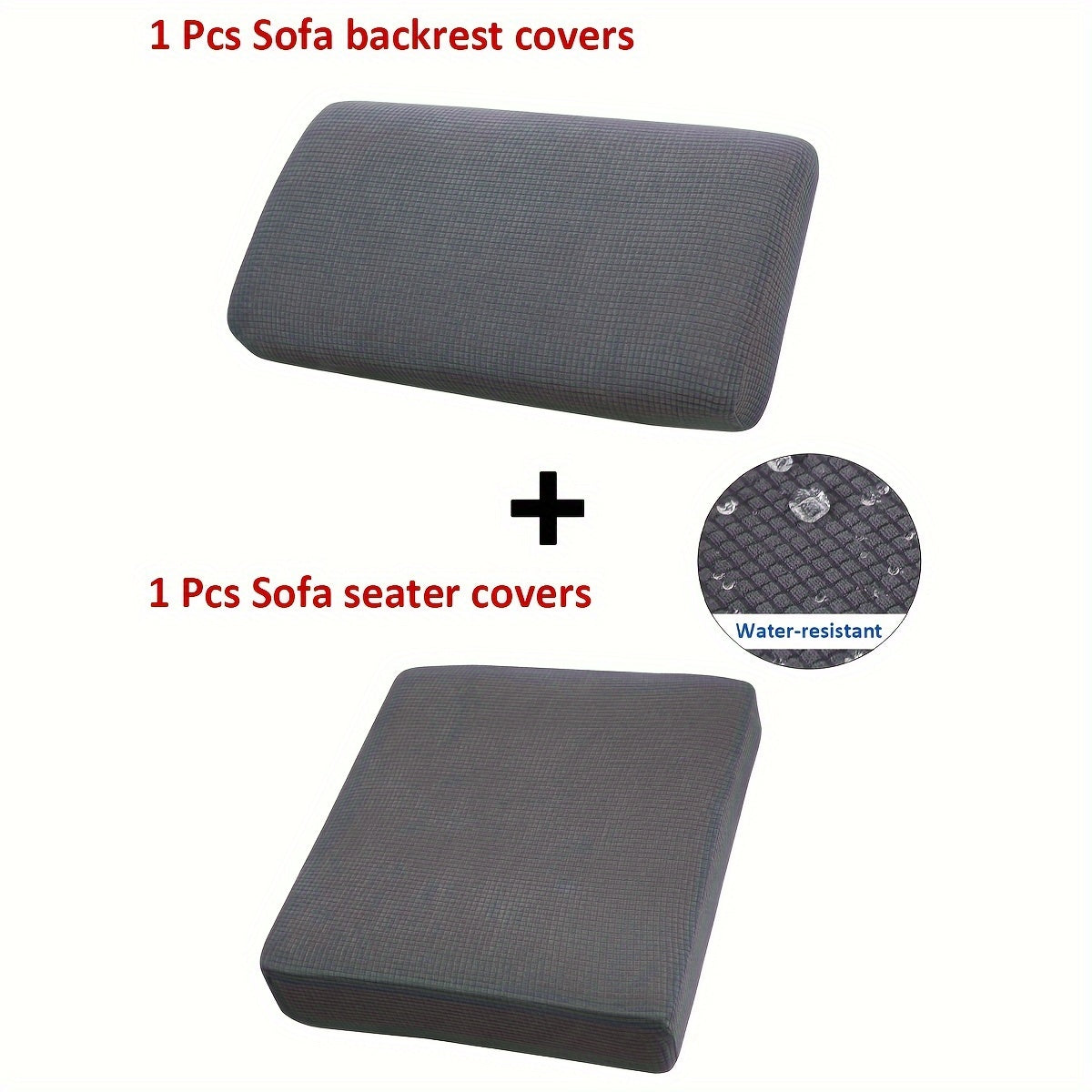 Waterproof corn grain material sofa cushion covers, set of 2 or 6 pieces, protect furniture and enhance home decor.