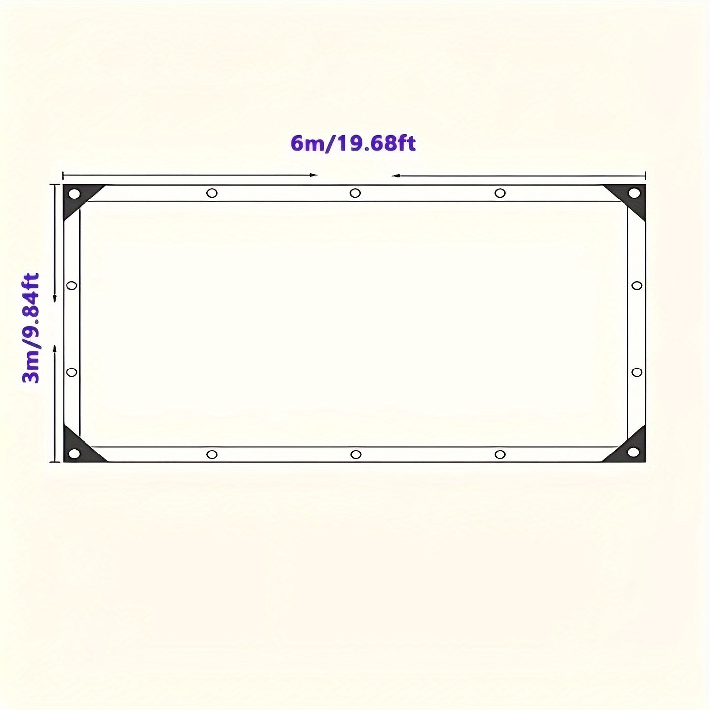 Waterproof sunshade awning with installation kit for patio and garden furniture, balcony privacy screen, and railing protection for apartments and gardens.