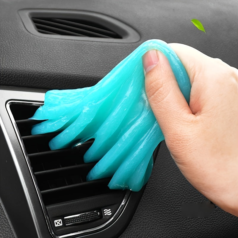 Versatile Car Interior Cleaning Gel - Removes Dust & Dirt, Safe for Sensitive Surfaces, Reusable & Washable - Ideal for Vents, Keyboards, and Detailed Car Cleaning - Great Men's Gift.