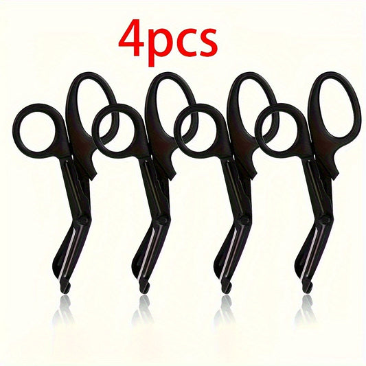 4pcs 6-Inch Titanium Scissors with Non-Stick, Durable Blades for Medical Professionals