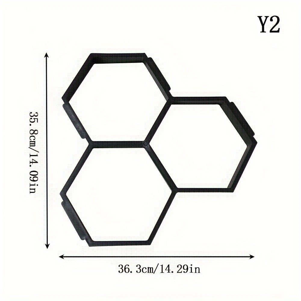 1pc DIY manual garden walk pavement mold for making cement brick stone road.