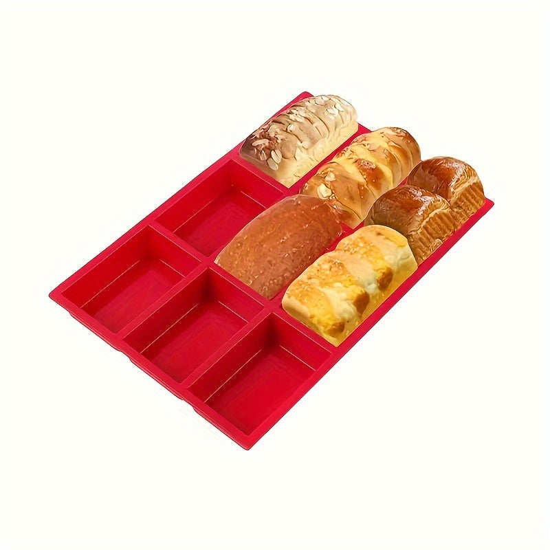 One Piece Mini Loaf Pan, 30.99cm X 21.08cm, 9 Cavity Silicone Baking Mold for Mini Loaf Cake, Bread, Meatloaf, Cornbread, Brownie, Muffin, and Rectangle Soap