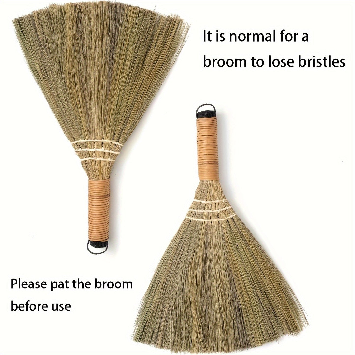 Vietnamese Soft Broom with Plastic Handle - Ideal for Sweeping Indoors and Outdoors - Unflagged Bristles for Effective Cleaning - Suitable for Living Room, Bedroom, Patio, and More - Can be Used with Dustpan