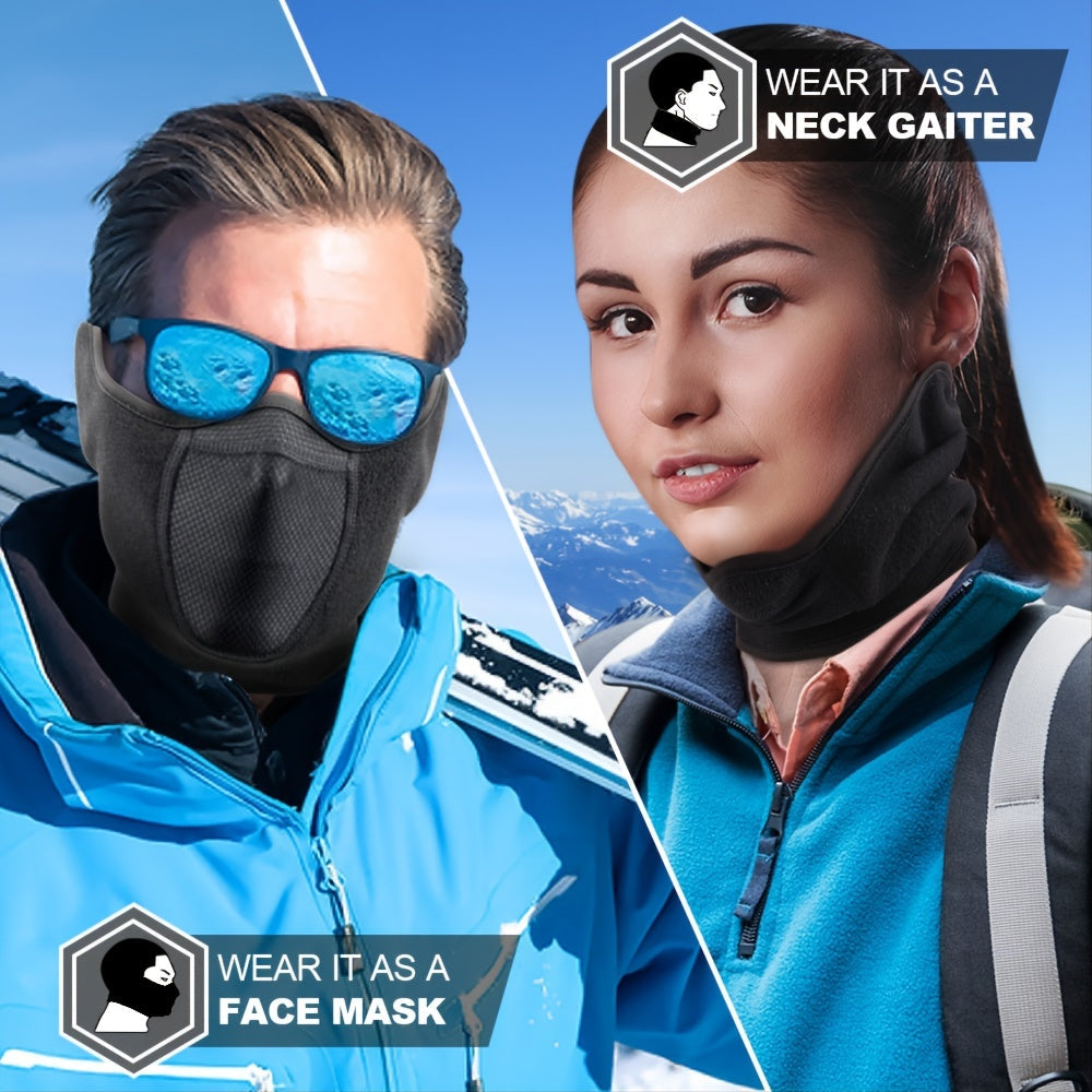 Best-Selling WTACTFUL Men's Winter Face Mask & Scarf with Ear Protection - Ideal for Skiing, Cycling, and Running