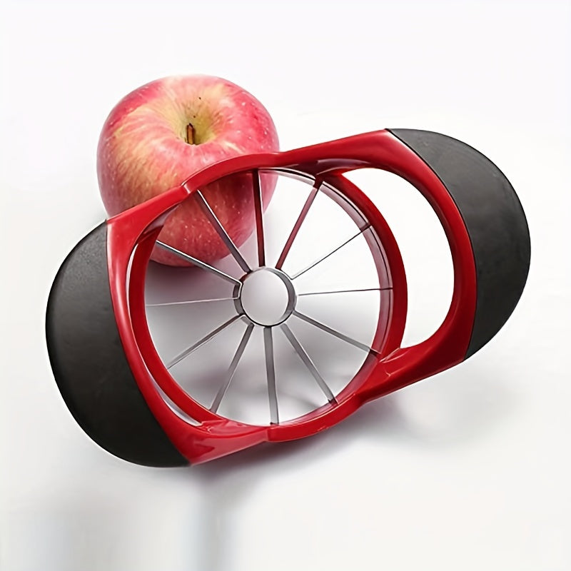 Effortlessly slice and core with the JOLUCE Stainless Steel Apple Slicer. This 12-blade corer and divider is perfect for cutting a variety of fruits, vegetables, and potatoes. Make cake making and food preparation a breeze with this versatile kitchen