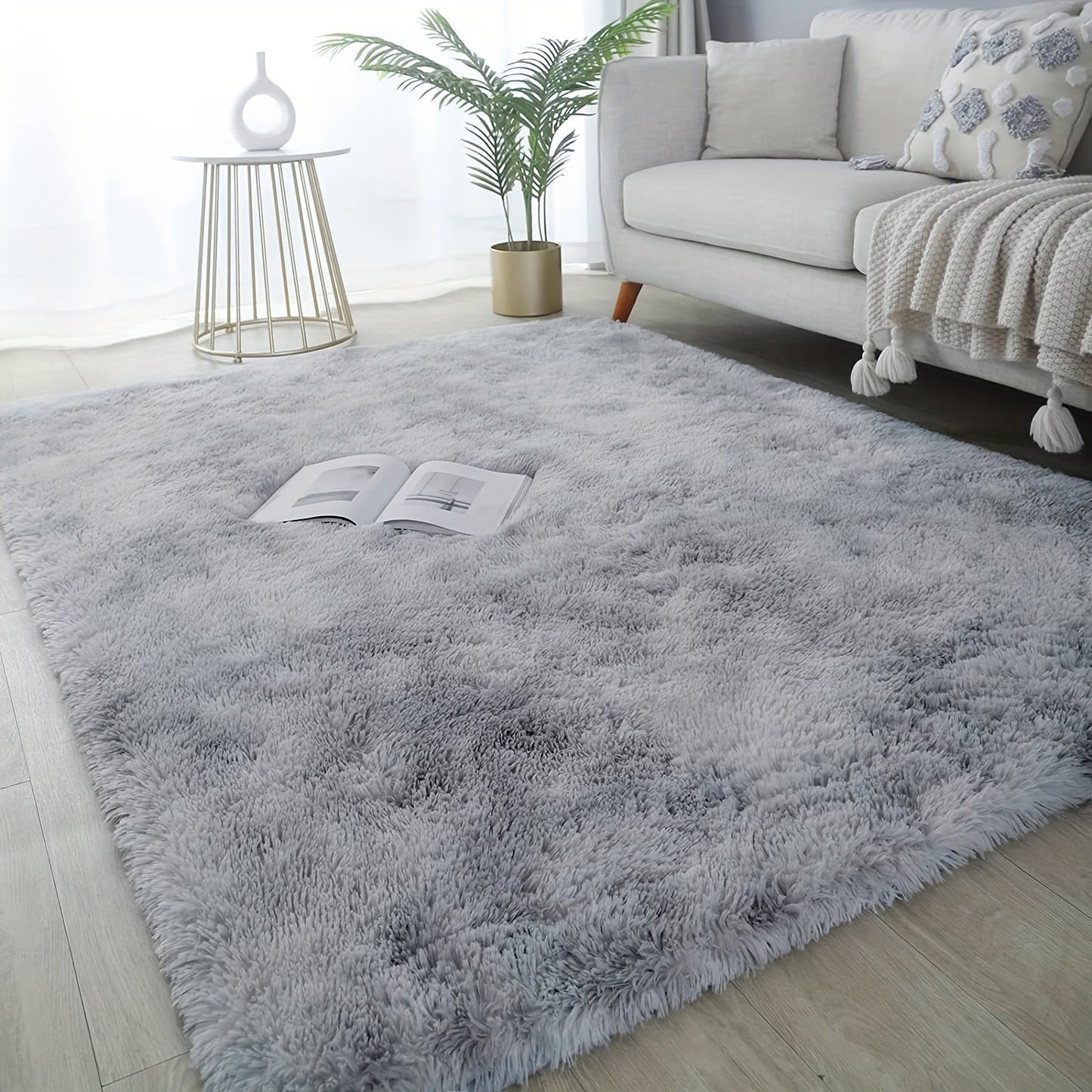 Modern tie-dye floor rug in a rectangular shape, 1 piece. This super soft area shag rug is perfect for adding a touch of style to your study room, living room, dining room, bedroom, or any other space in your home. Great for home decor.