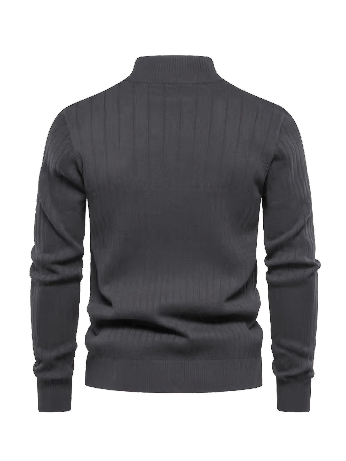 Men's Cross-Border Zip-Up Knitted Sweater