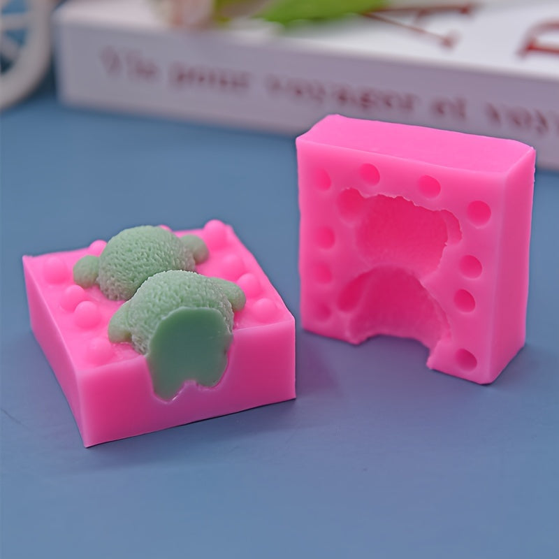 Silicone Mold Set - Adorable 3D Bear Shape for Fondant, Chocolate, Biscuits, Puddings, Cakes, Soap, Candles, Gypsum, and More! Perfect for Baking, Decorating, and DIY Projects in the Kitchen.