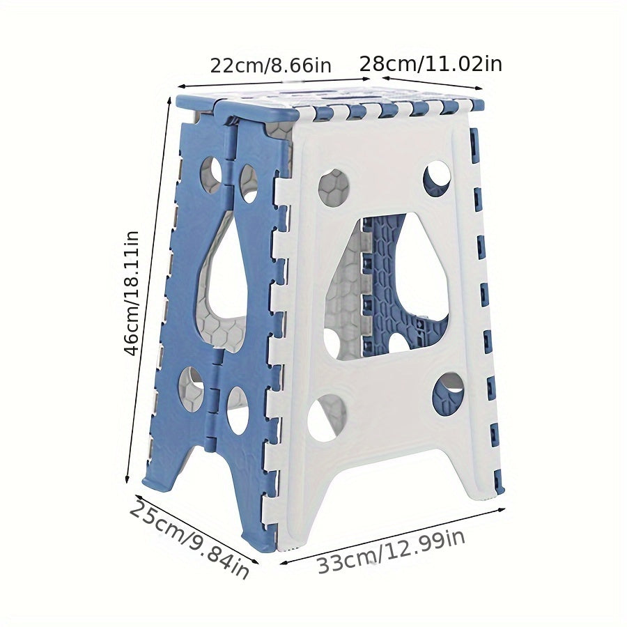 Folding Chair with Space-Saving Design - Sturdy and Thick Material for Indoor and Outdoor Use, Easy to Clean Plastic