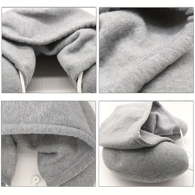 Travel in comfort with our Ergonomic U-Shaped Travel Pillow with Hoodie. This multipurpose neck support is adjustable for a cozy nap on airplanes, car trips, and bus journeys. Designed for adults 18 and older, it features a soft polyester filling and a