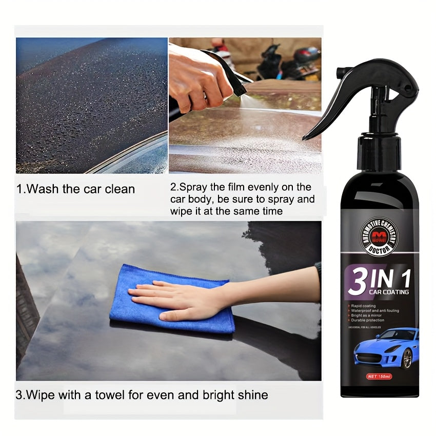 Universal Car Polish And Wax Kit, Suitable for White, Black, Red, Gray Colors, Anti-Scratch Shine Protection