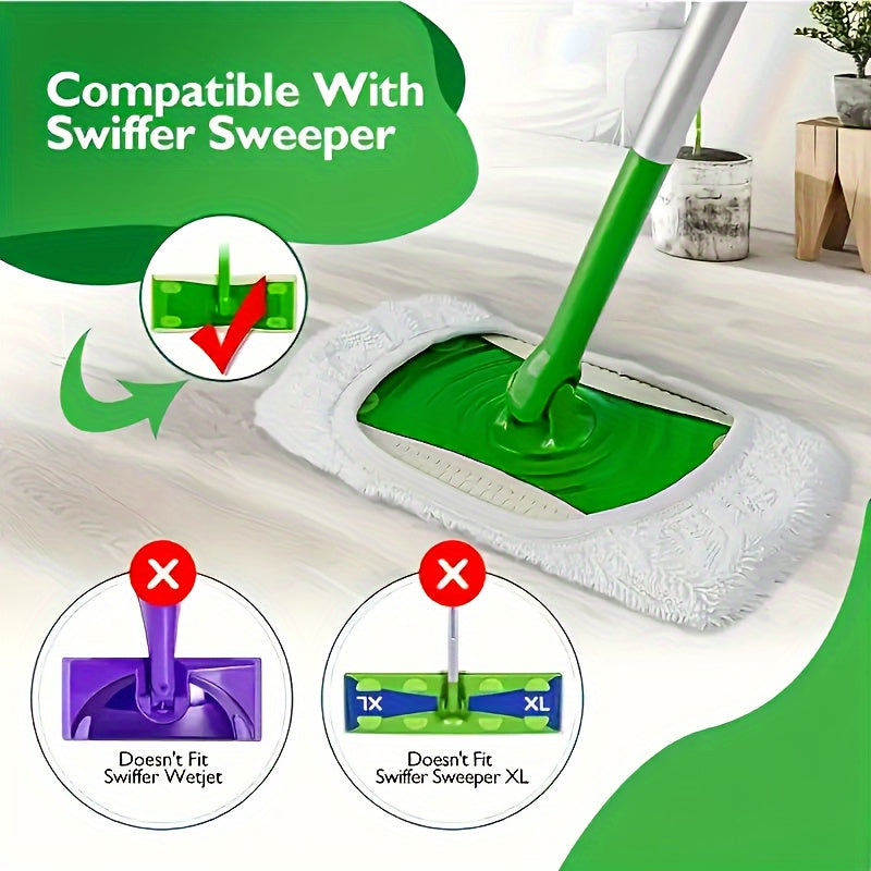 Replace your old mop pads with our reusable options! Available in sets of 2, 4, or 8, these ultra-absorbent pads are perfect for wet and dry floors. Keep your floors clean and tidy with this essential cleaning tool.