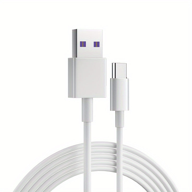 6A 120W USB-C cable for fast charging and data transfer, compatible with Huawei Mate 40/30, Xiaomi and Samsung devices, 86% efficiency.