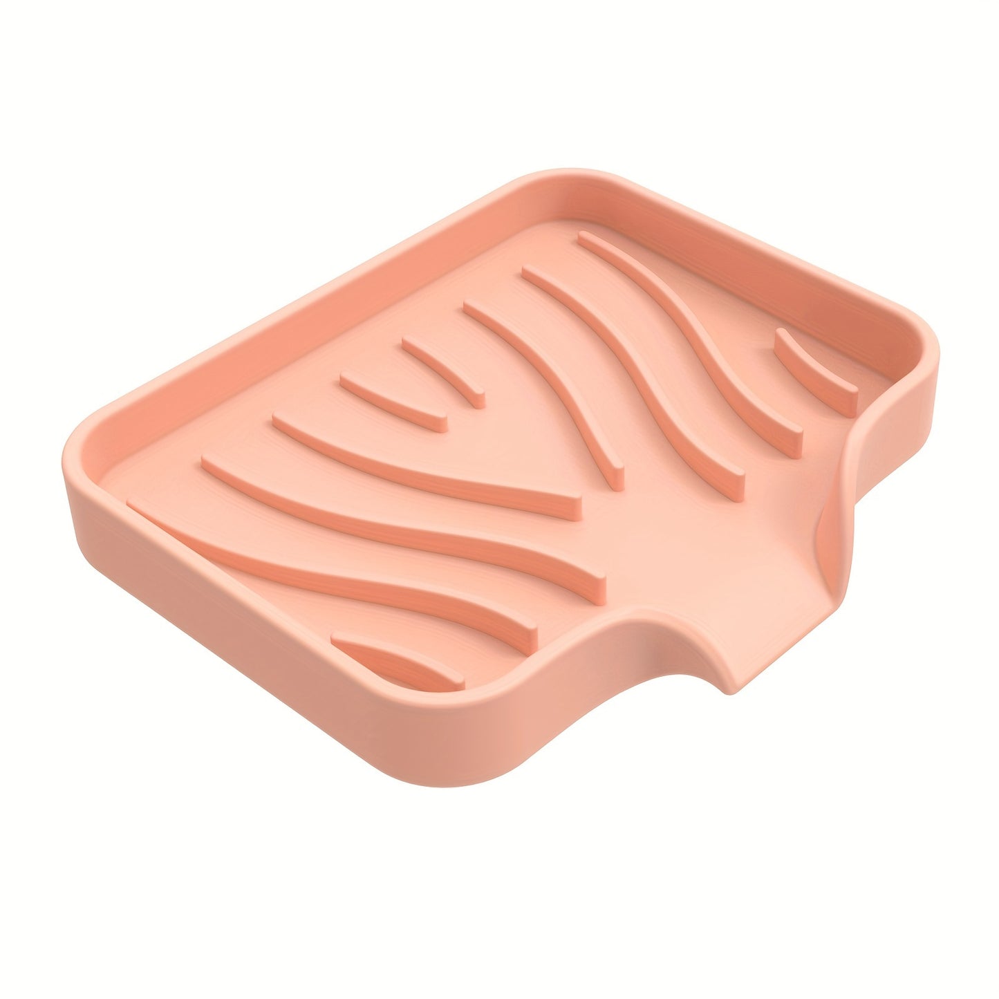 Non-slip silicone soap dish with drainage, ideal for bathroom and travel, featuring anti-skid bottom for Halloween and Christmas decor.