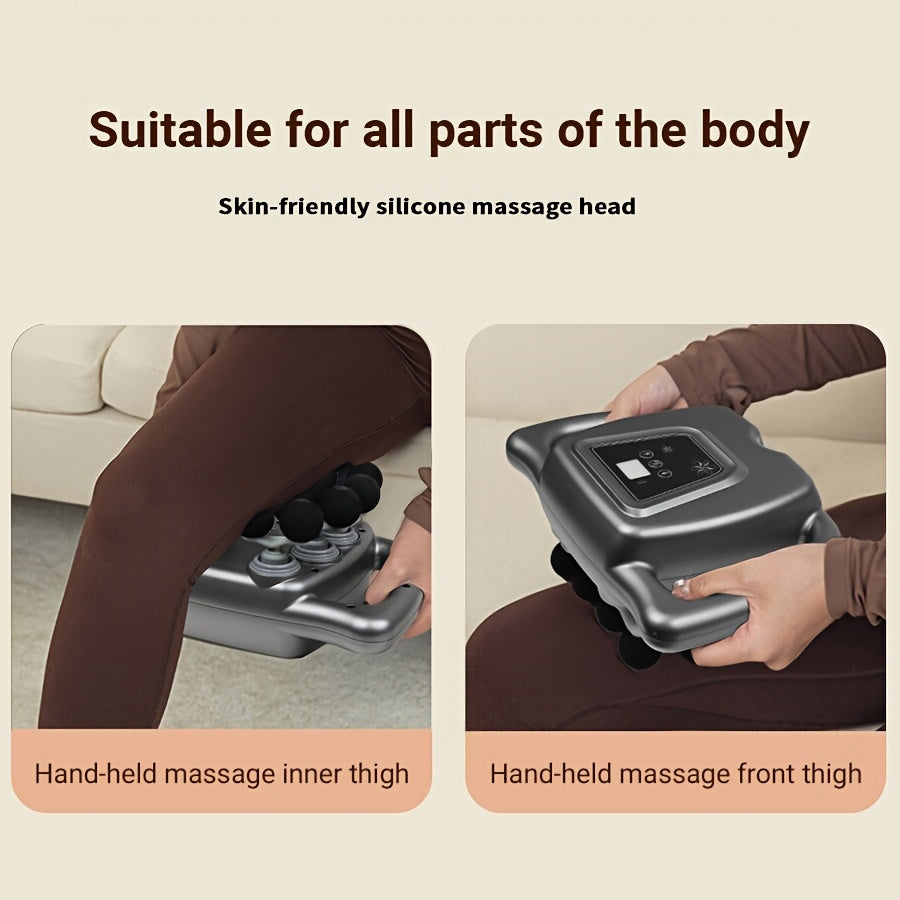 Myofascial Massage Gun with 16 massage heads, powerful and portable, ideal for home or travel, great gift for friends and family, perfect for Valentine's Day.