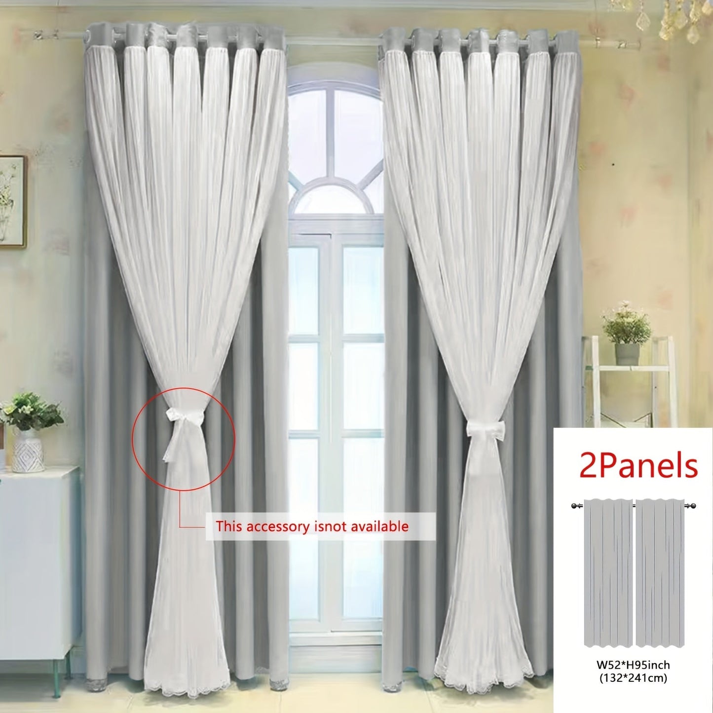 Single-panel Blackout Curtains made with One-layer Cloth and One-layer Yarn, featuring a Modern Simple Style. Ideal for use in Living Rooms, Bedrooms, Balconies, Floating Windows, providing Noise Reduction and adding a touch of Romance to your Home Decor.