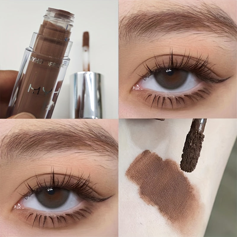 Long-lasting matte, shimmer, and glitter liquid eyeshadow in sleek earthy and golden tones.