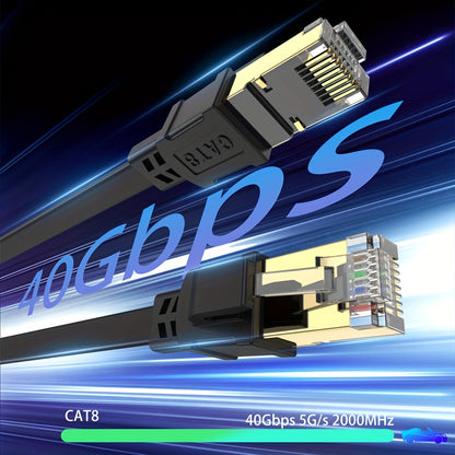 Cat8 Ethernet Cable RJ45 to RJ45 2000Mhz 40Gbps, 0.5m to 30m for Router, Modem, PC, Laptop, Macbook, XBox, PS5, Switch