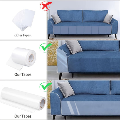 1 roll of clear self-adhesive cat scratch protector for furniture, couch, sofa, wall, and door protection.