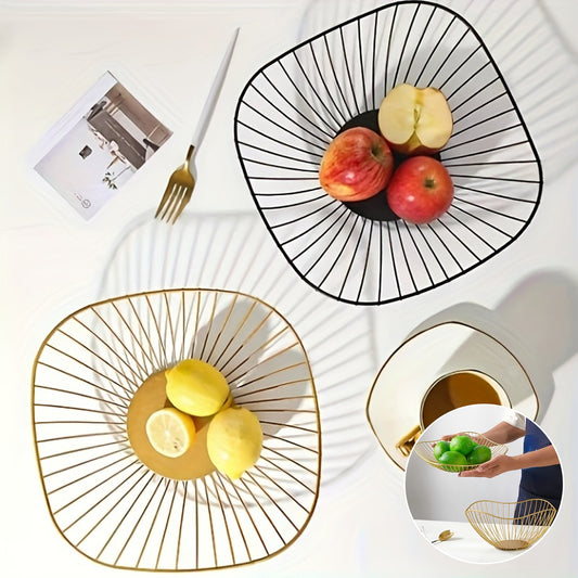 1pc Geometric Fruit Basket, for Living Room Coffee Table