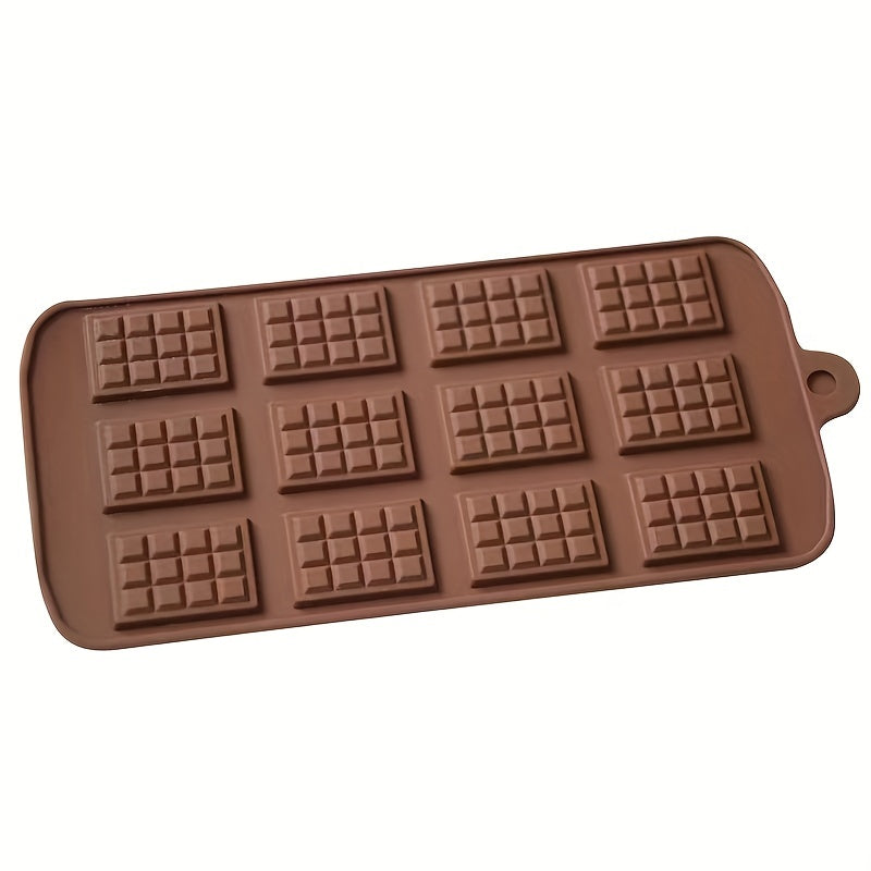 Silicone Chocolate Mould with 12 Grids for Pastry, Candy, and Cookies - Essential Baking Accessory for the Kitchen