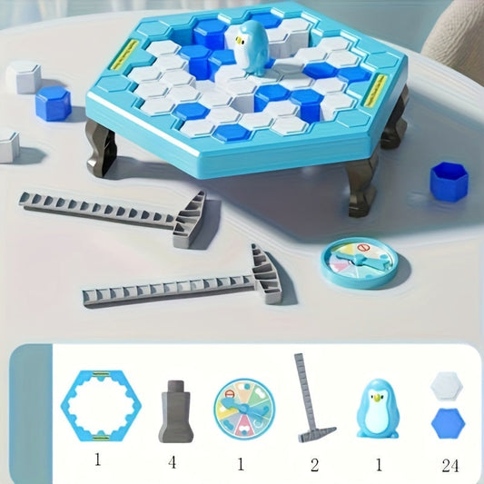 Protect the Penguin Ice Toy: A Fun Ice-Breaking Wall Board Game for Interactive Play and Novel Entertainment