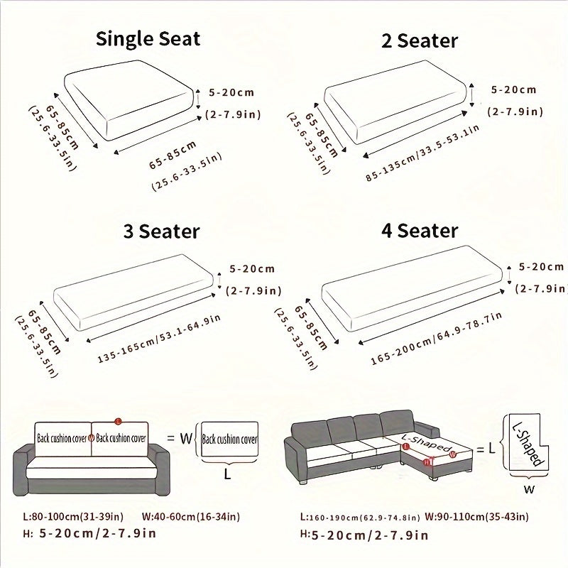Nordic Elastic Sofa Cover for All Seasons, Pet Scratch Protection.