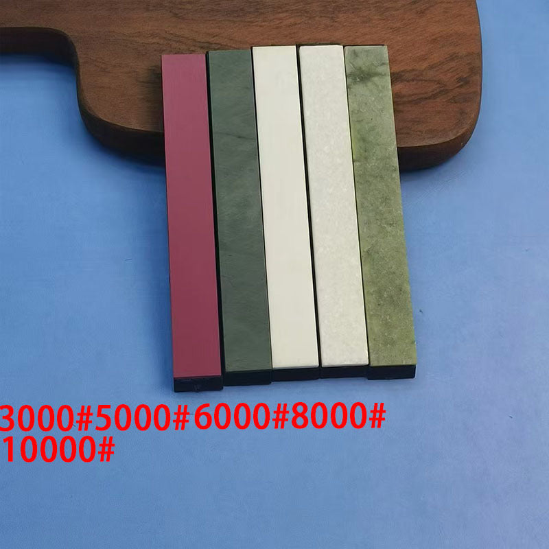 Set of 5 high-quality sharpening stones for Ruixin Pro - Includes grits ranging from 1500 to 10000#, designed to be durable and user-friendly for sharpening kitchen knives.