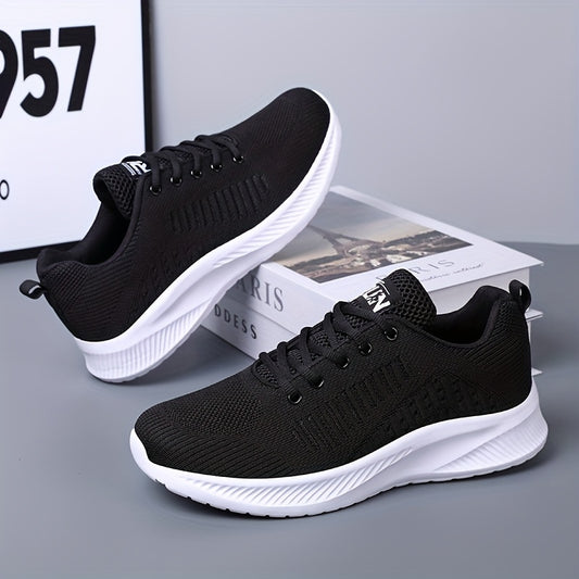 Men's lightweight and breathable lace-up sports shoes for road running, fitness, and casual wear.